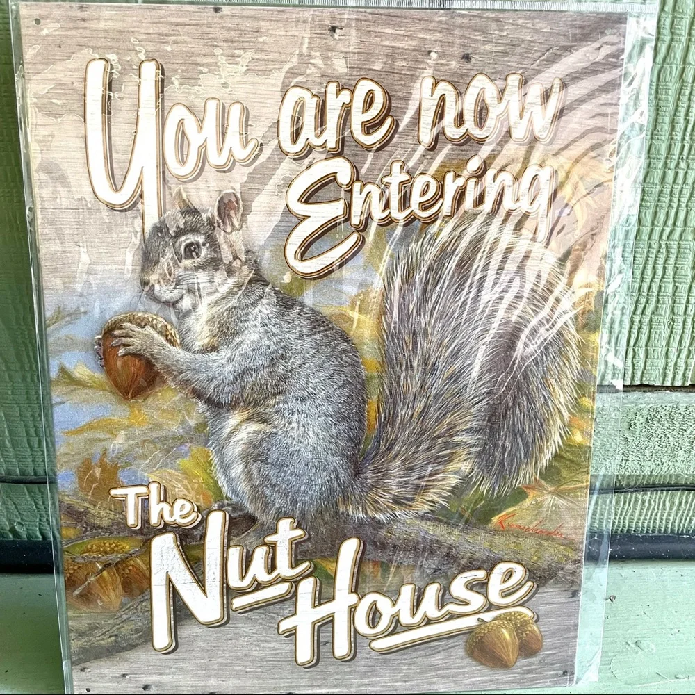 NEW The Nut House Metal Sign